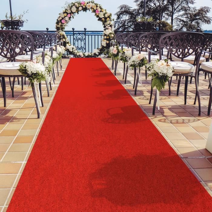 Gazon Synthétique Tapis De Mariage Primaflor Podium Bleu - 1x4m Ignifuge B1 Pour événements Tapis Gala Premium