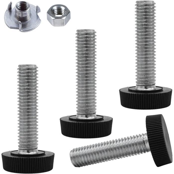 SKIR'CO Lot De 8 Pieds De Nivellement Pour Meubles M8 X 30 Mm