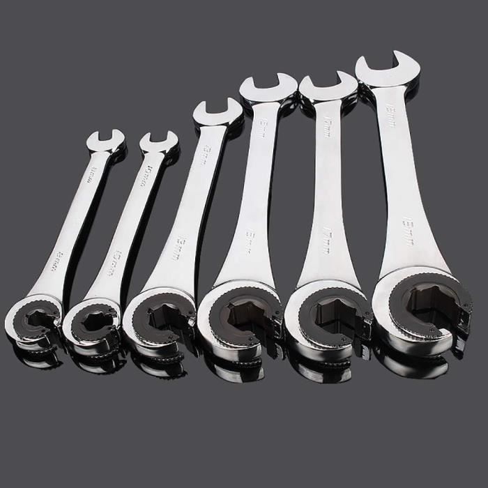 Clé à écrou évasé PROTO 19x21mm – Double Extrémité Métrique – Finition Chrome