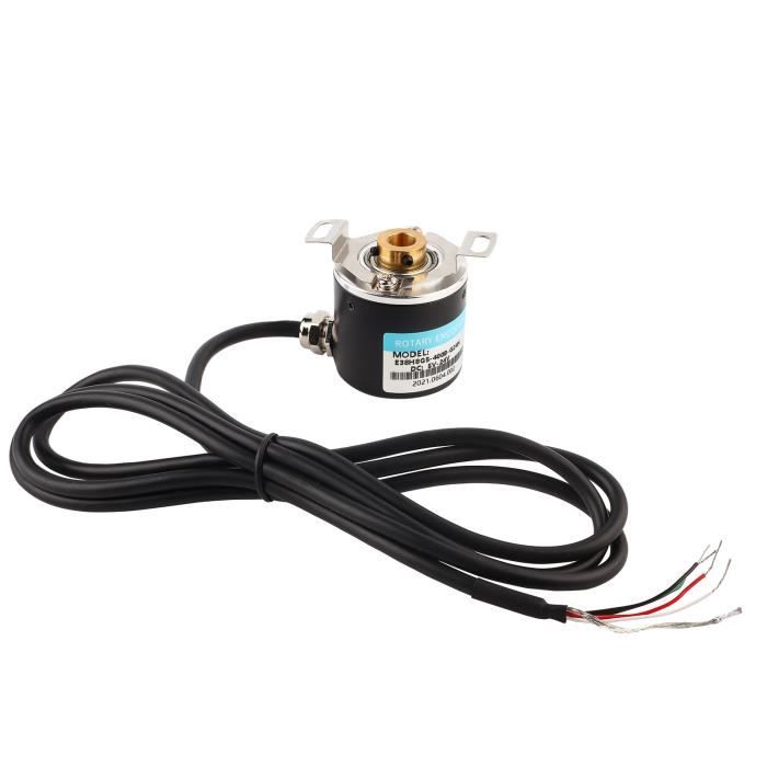 Encodeur ABZ Incrémental Triphasé à Arbre Plein 6 Mm, Réducteur De