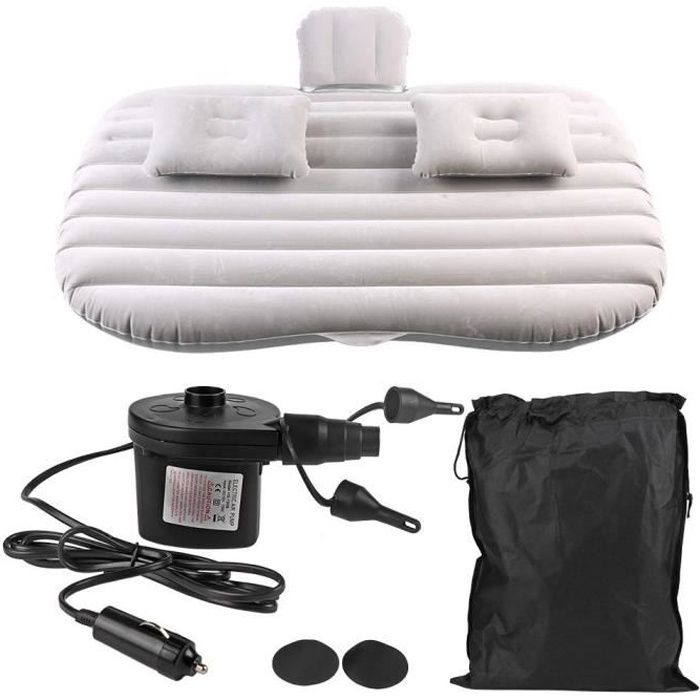 Matelas Gonflable Arrière Pour Toyota Proace - Lit Voiture Camping - PVC Floqué - Noir - Facile à Gonfler/dégonfler