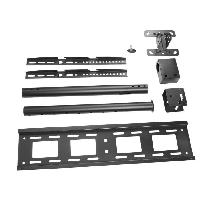 Support De Montage Universel Pour Caméra CCTV - Plastique Blanc - 196mm - Charge Max 1.5kg - 360° Ajustable