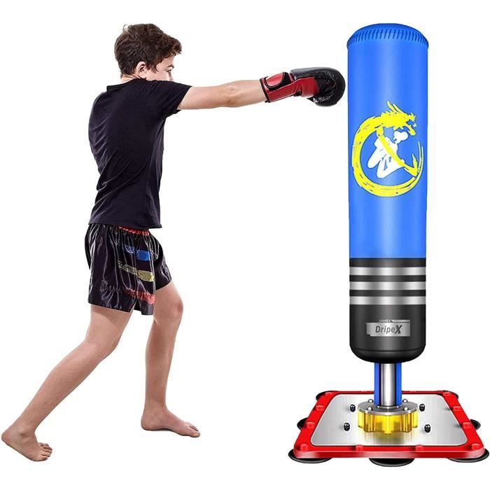 Dripex Sac de frappe enfant autoportant 120 cm sac de boxe sur