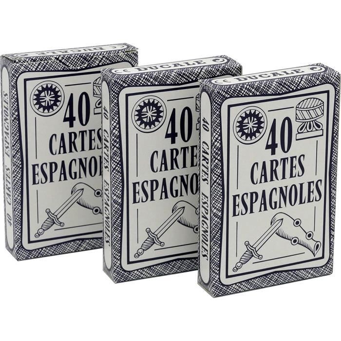 Jouez aux cartes avec le jeu espagnol de 50 cartes