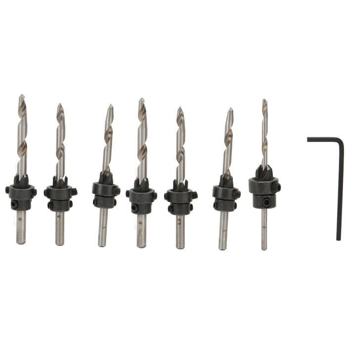 Foret étagé (Unibit) Drill Hog 1/8"-1/2" - Pour Percer Métal Fin, Garantie à Vie - Qualité Professionnelle