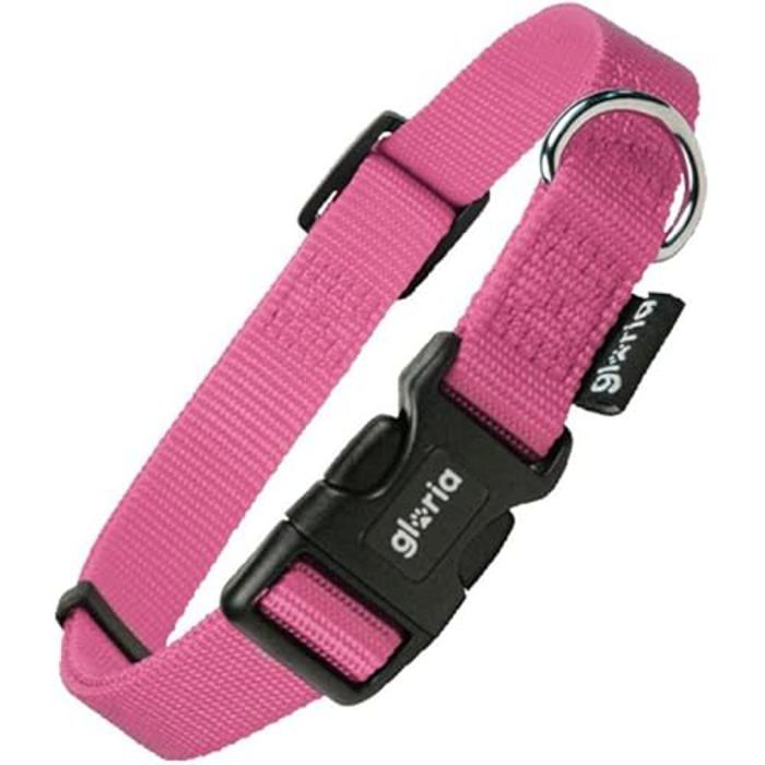 Meilleurs prix pour Collier pour Chien Gloria Lisse Rose Taille S (27-37 cm)