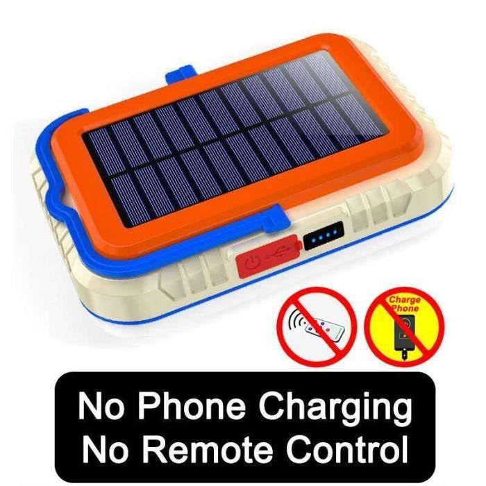 Lot De 2 Lanternes Solaires De Camping Rechargeables - Lampe Torche LED Portable IP54 Imperméable, Manivelle & USB, Idéale Randonnée, Urgences, Pêche