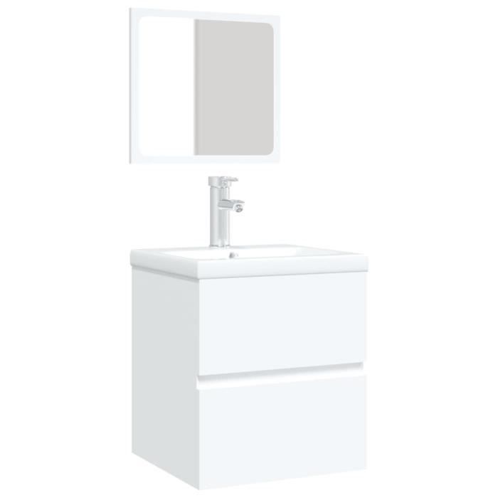 DomoDomo armoire de salle de bain avec miroir suspendu