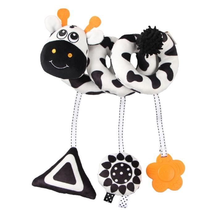 Jouets de siège d'auto en spirale d'activité de hochet - Jouet en peluche pour poussette de
