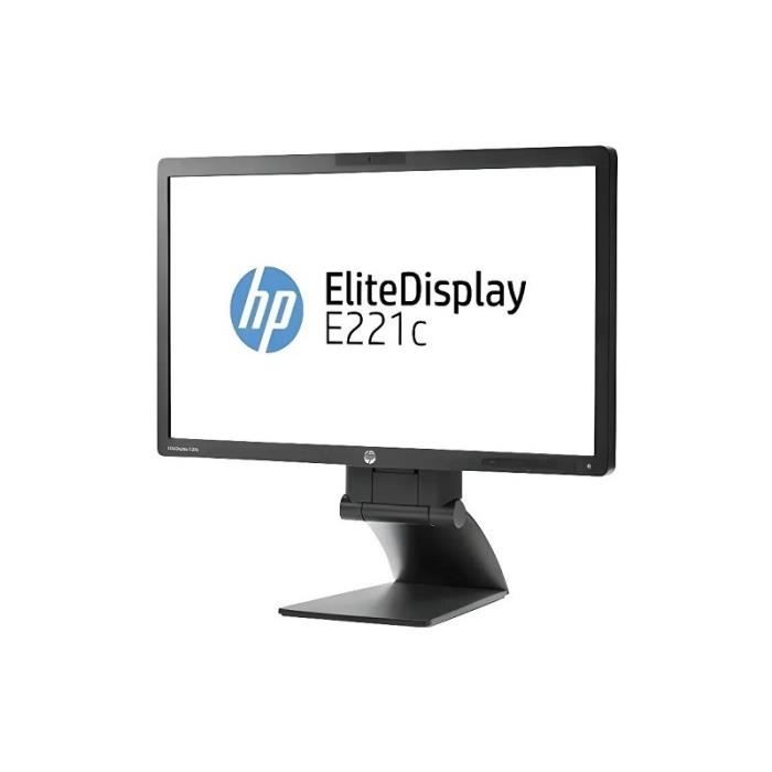 HP EliteDisplay E221C 21.5" 21,5" Noir Cdiscount Informatique