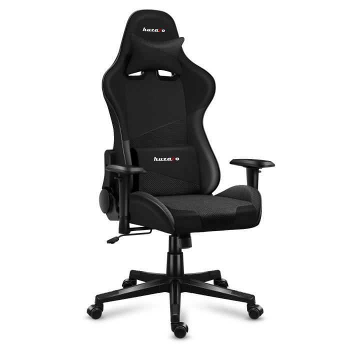 Chaise de jeu - HUZARO - Force 6.2 Carbon - Ergonomique - Support Lombaire - Réglable en hauteur