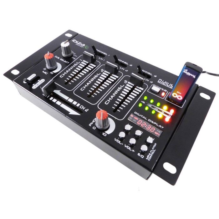 Mini Table De Mixage Table de mixage 4 voies 7 entrées DJ21USB-MK2 - Cdiscount TV Son Photo