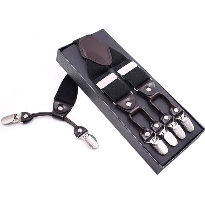 Bretelles Pour Homme En X - Largeur 5 Cm - élastiques Extra Forts - Longueur Réglable Jusqu'à 110 Cm - Style Vintage Et Robuste