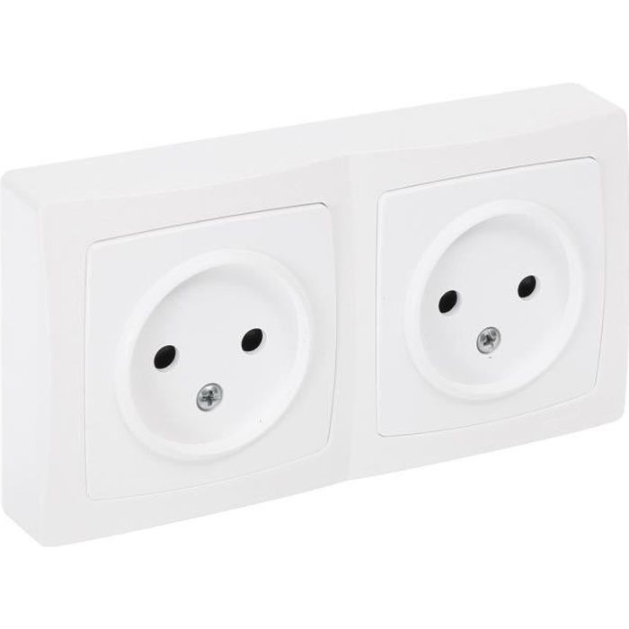 Legrand Double Prise De Courant Sans Terre Appareillage Saillie Blanc Achat Vente Prise Legrand Double Prise De Courant Sans Terre Appareillage Saillie Blanc Cdiscount