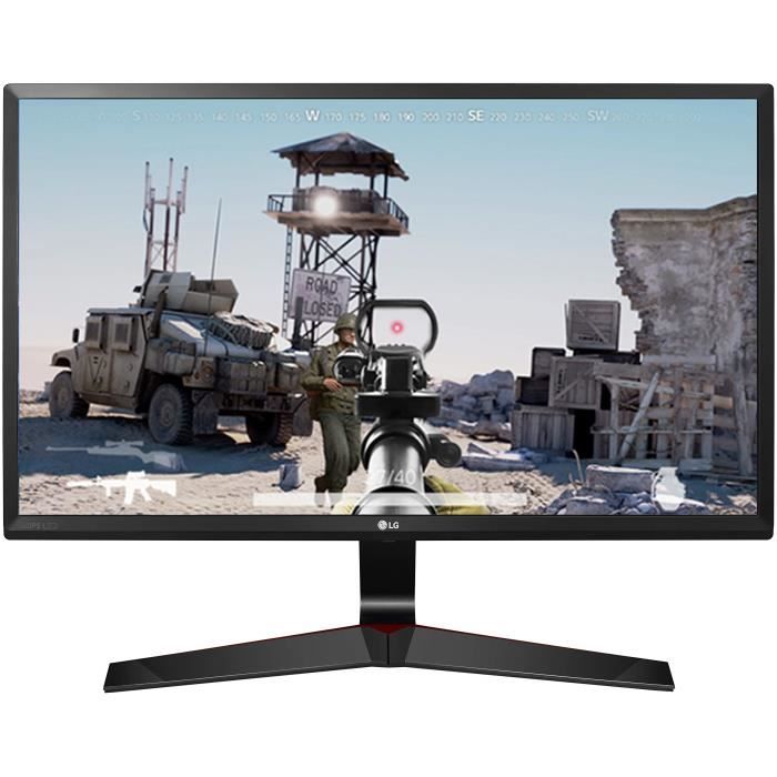 LG 24MP59G-P Ecran PC LED IPS – 24 – 1920 x 1080 – 250cd-m² – 1ms (avec Motion Blur Reduction) – Noir – VGA HDMI DP