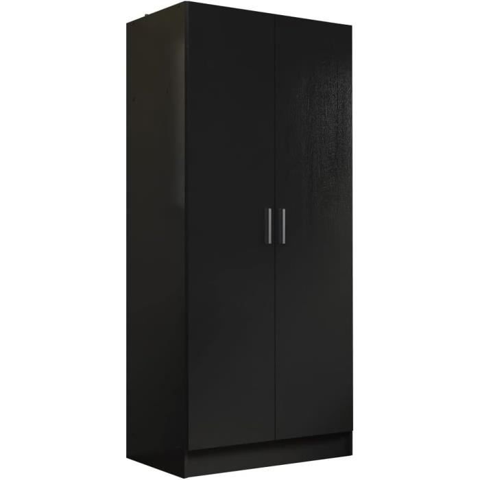 Armoire de Rangement Madesa avec 2 Portes et Penderie pour chambre