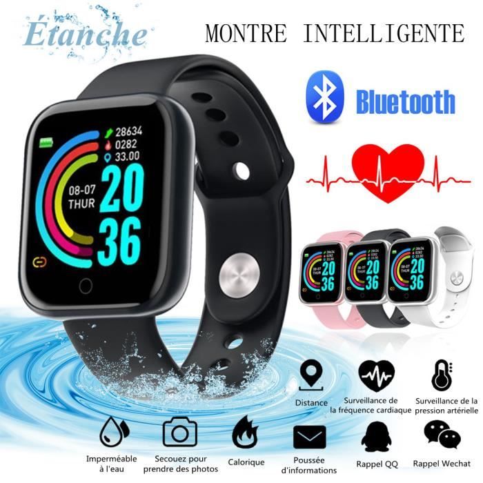 Montre Connectée Femme 1,7 IP67 Étanche Ainuevo P8GT SmartWatch de Fitness pour  Android iOS Samsung XIAOMI iPhone Or Rose - Cdiscount Téléphonie