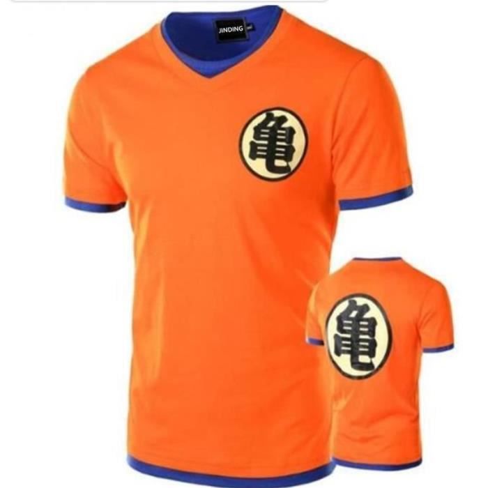 t shirt homme orange