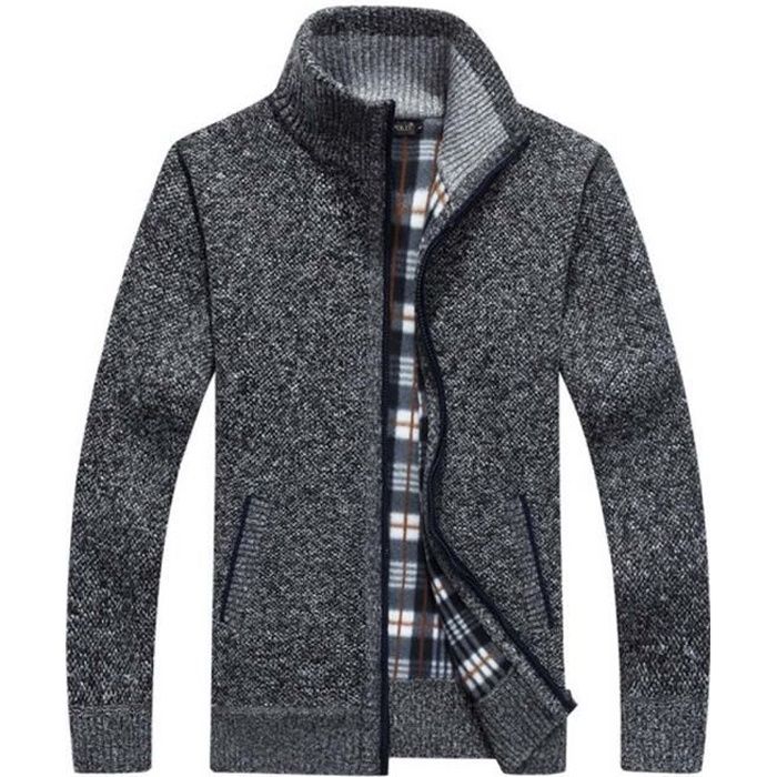 Veste longue best sale laine homme