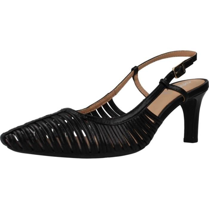 Escarpins Femme GEOX D BIBBIANA Cuir Talon 7 cm Noir