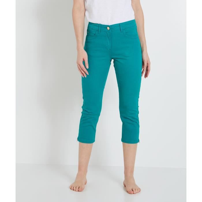 GRAIN DE MALICE Pantacourt corsaire jean femme Cdiscount Pret a Porter