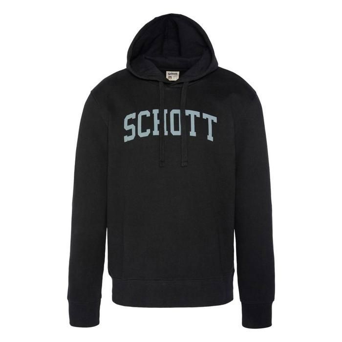 sweat à capuche noir - schott - homme - adulte