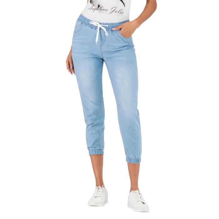 Jogger denim store femme