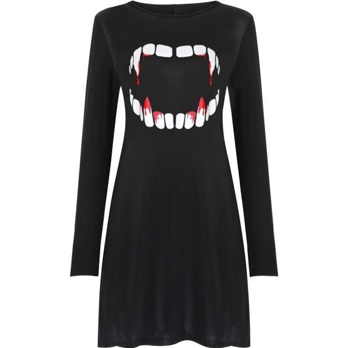 Sweat Halloween Femme - Imprimé Sorcière Fantôme - Coupe Ample Et Confortable - Manches Longues Col Rond