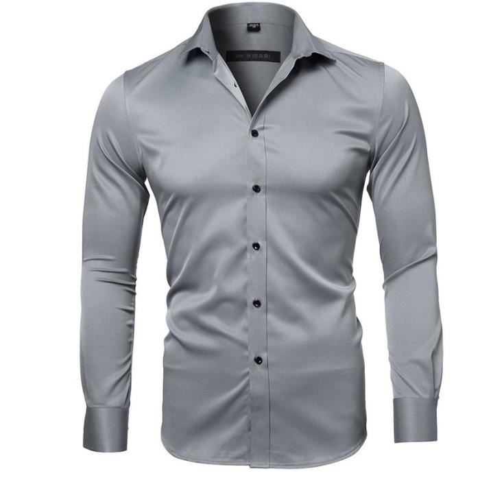 Chemise Gris homme - Cdiscount