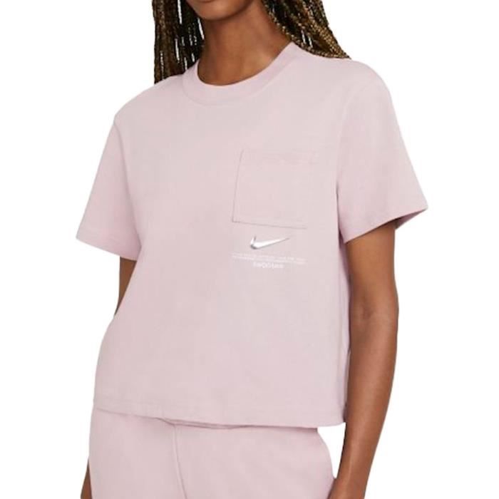 Tee shirt sale rose pale femme