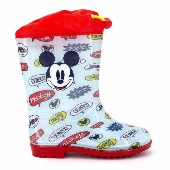 Boots Bottines Gar on DISNEY Mickey WD12768 Bleu clair