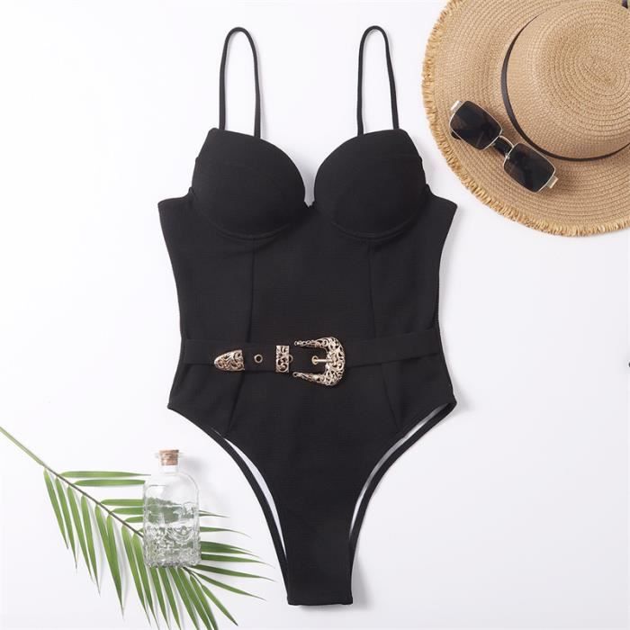 Maillot De Bain 1 Pièce Femme Maryline Rembourré - Taille S, Multicouleur