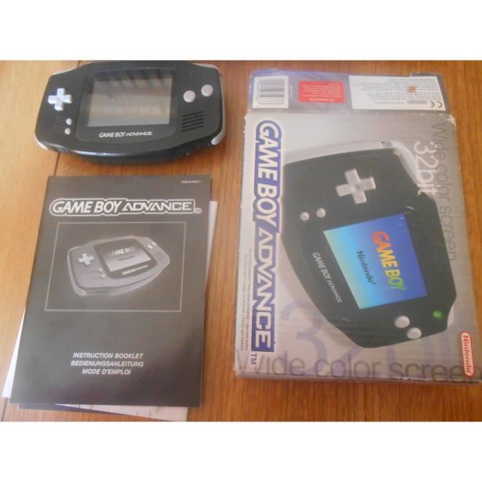 Game Boy Advance Nintendo Noire – Console Portable, Testée, Région Free