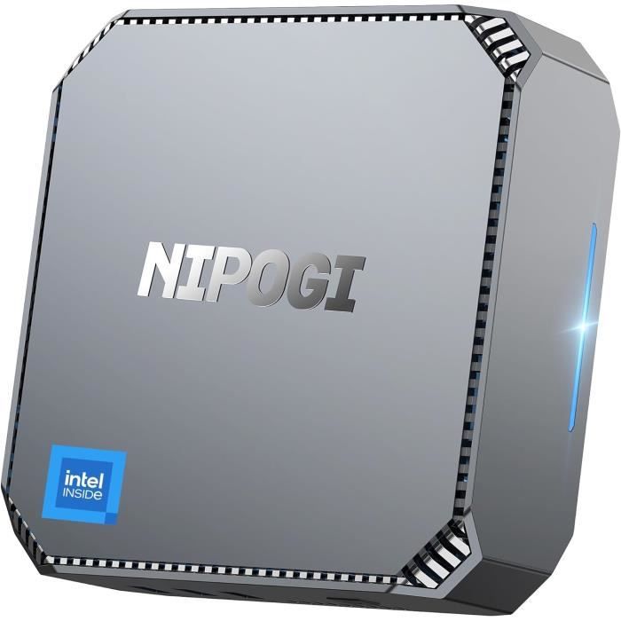 Mini PC – NIPOGI – AK2 PLUS – Intel Alder Lake-N100 – 16Go DDR4 – 512Go SSD – Double HDMI 4K