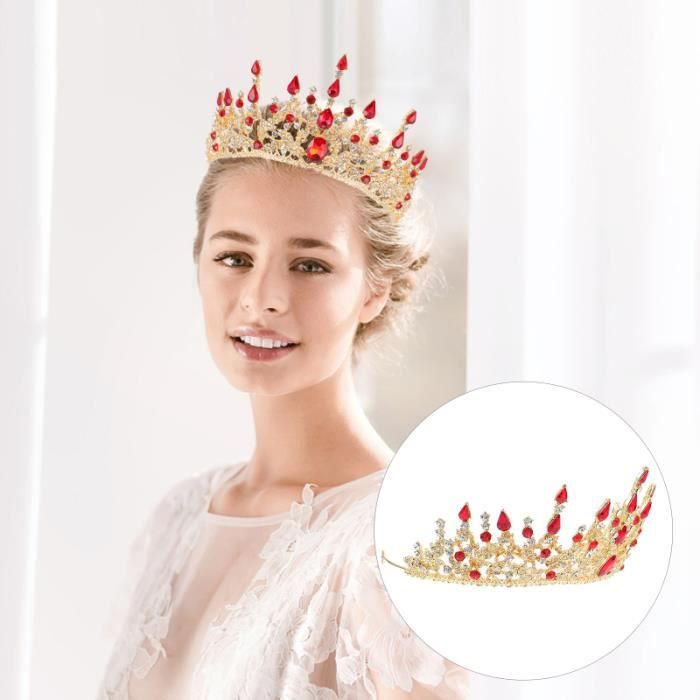 Diadème Reine Strass EXCEART - Brillant Pour Mariage, Cosplay Et Soirées élégantes