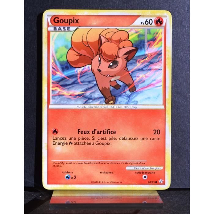 Carte Pokémon Goupix Base Set - Illustration Ken Sugimori - 68/102 - Occasion