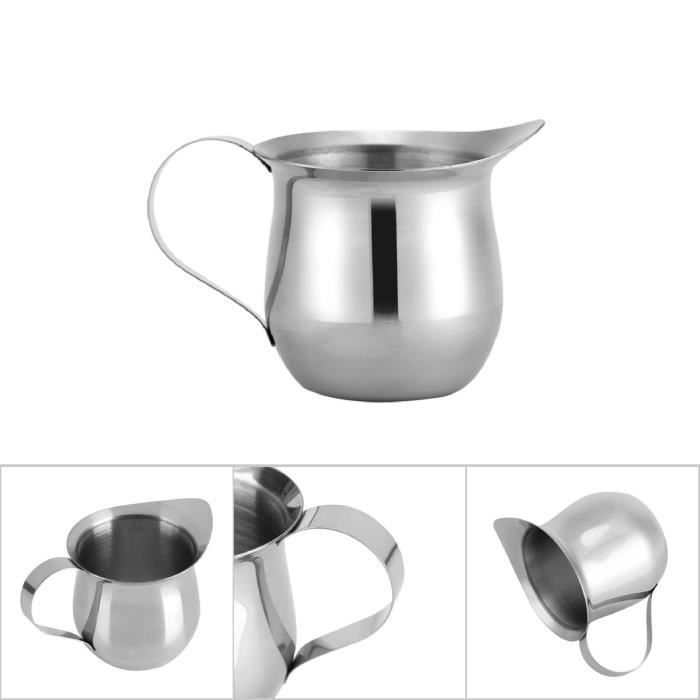 Pot à Lait en Acier Inoxydable Barista Pichet à Lait Pot pour en Acier Inoxydable Le Café la
