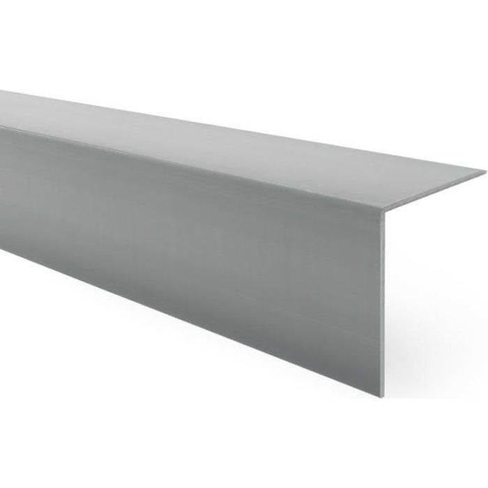 150cm Corniere De Protection D Angle Adhesive En Pvc Rigide Gris Fonce 25 X 25 Mm Cdiscount Bricolage