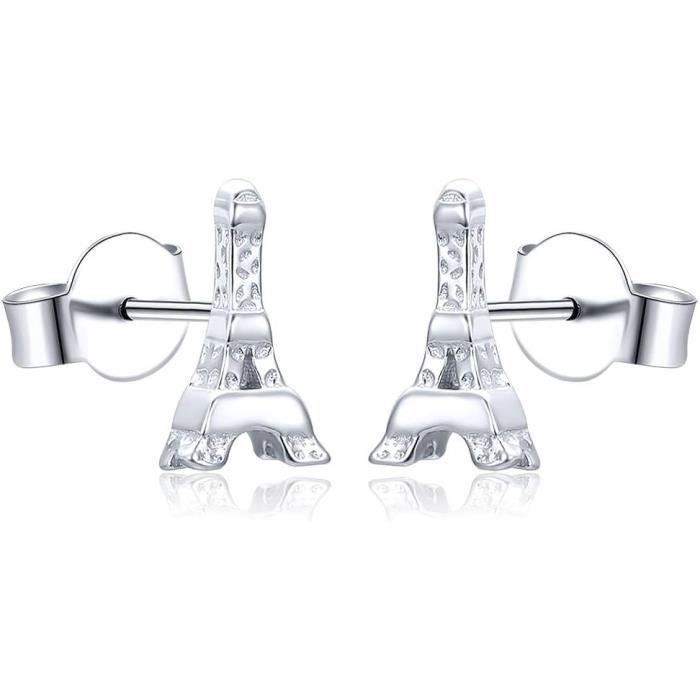 Boucles D'Oreilles Hérisson En Argent Sterling 925 - Cadeau Hypoallergénique Pour Femme - 4