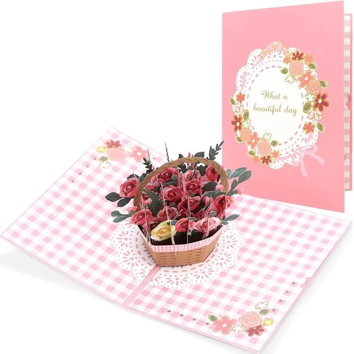 SHUZHENG Kit 6 Bouquets De Fleurs En Papier – Loisirs Créatifs – Cadeau DIY Fête Des Mères – Activité Manuelle Enfants