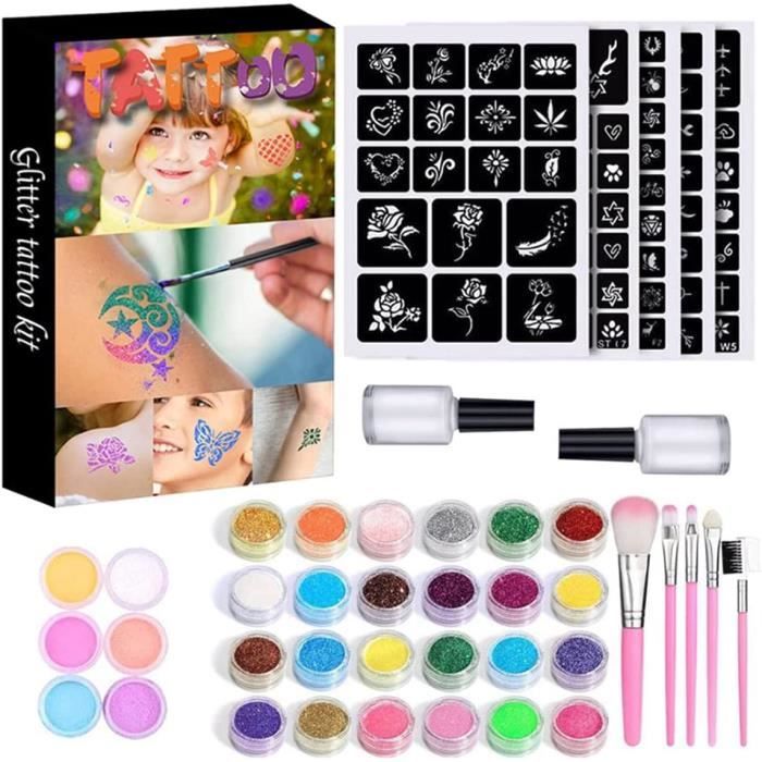 Kit Pochoir Tatouage Spirit - Papier Carbone, Calque, Stylo, Neuf, Fait Aux USA