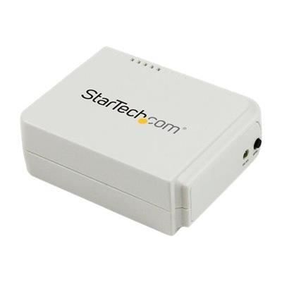 STARTECH Serveur d'impression USB 2.0 sans fil N - Port Ethernet 10/100 Mb/s - 802.11 b/g/n et 150 Mb/s - Blanc