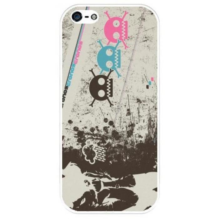 coque iphone 7 tete de mort musique