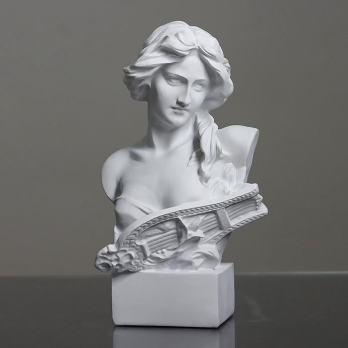 Statue Athéna Déesse Grecque - Résine 24,5cm - Vintage Musée Grec D'Athènes