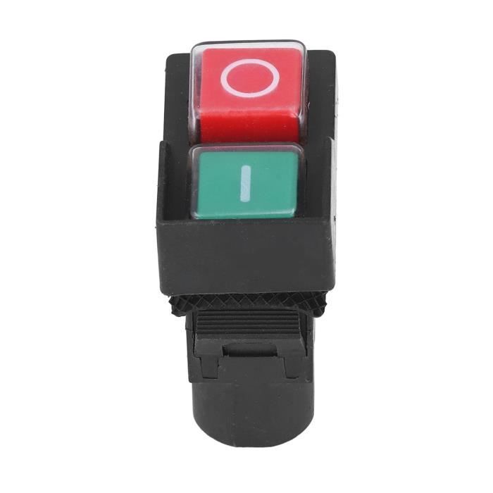 Interrupteur Bouton-poussoir Rouge KCD1-104 – 15x21mm, SPST, 6A 250V, 4 Broches, Montage à Encliqueter