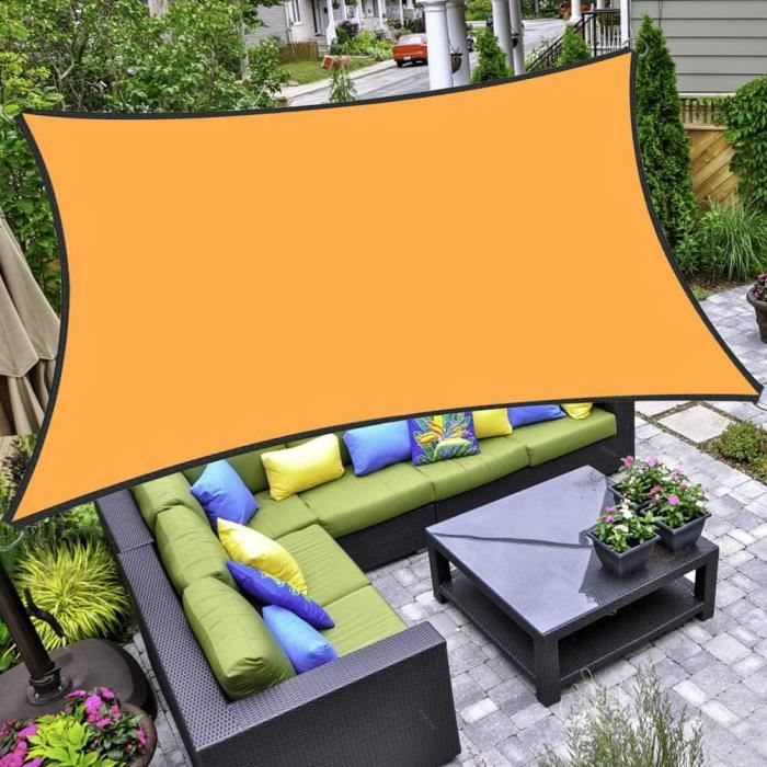 Voile D’ombrage 100 X 500 Cm – Toile Imperméable Et Anti-UV Pour Terrasse, Jardin, Balcon (gris Clair, Avec œillets)