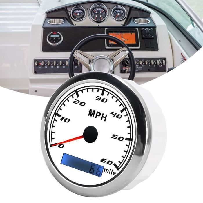 Compteur De Batterie Numérique étanche 52 Mm - 12V Avec Alarme Intelligente - Pour Voiture, Bateau, Yacht