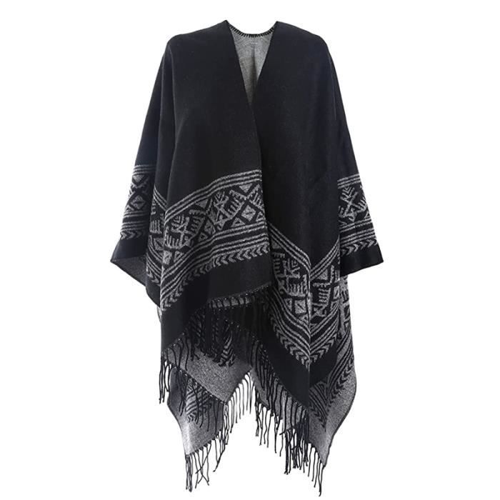XJYDNCG Poncho Femme Echarpe Hiver Chaude Cachemire Ponchos et