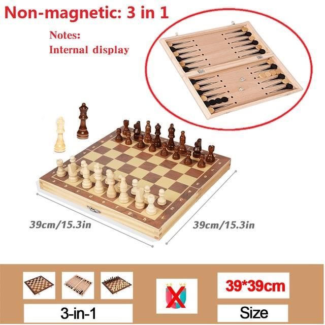 Jeux d'échecs magnétique - OTBACT - Modèle portable - Pour enfants - 2 joueurs ou plus - Intérieur - Jeux - Jouets