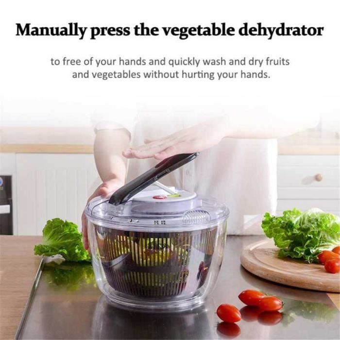 Panier à Lavage De Légumes Tournant - Égouttoir Escargot - Pour Salade, Fraises, Tomates - Pratique Cuisine Et Pique-nique - 9